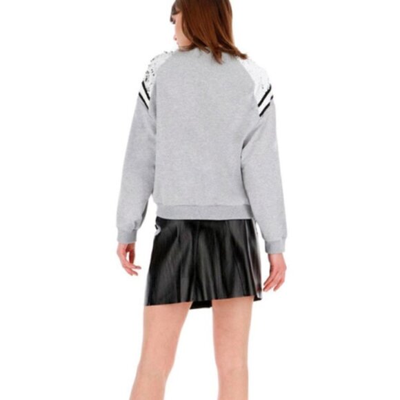 Imperial Grey Flip Sequin Sweatshirt - Picture 3 of 7